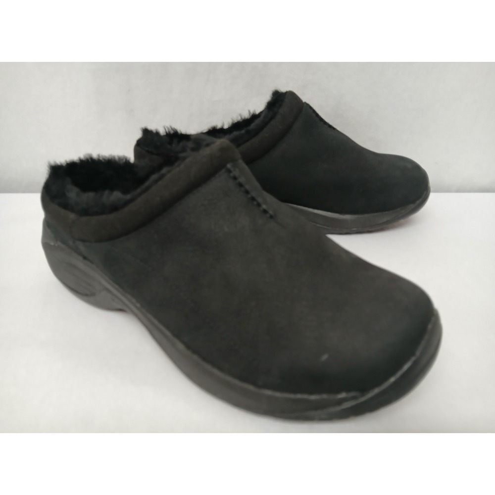 Merrell Men's Encore Chill 2 Faux Fur Lined Leather Clogs J001909 Black Sz 9